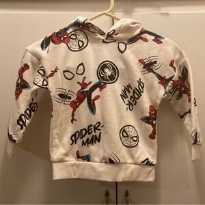 Marvel Spider-Man Kids Hoodie - White and Red 3-4 years.